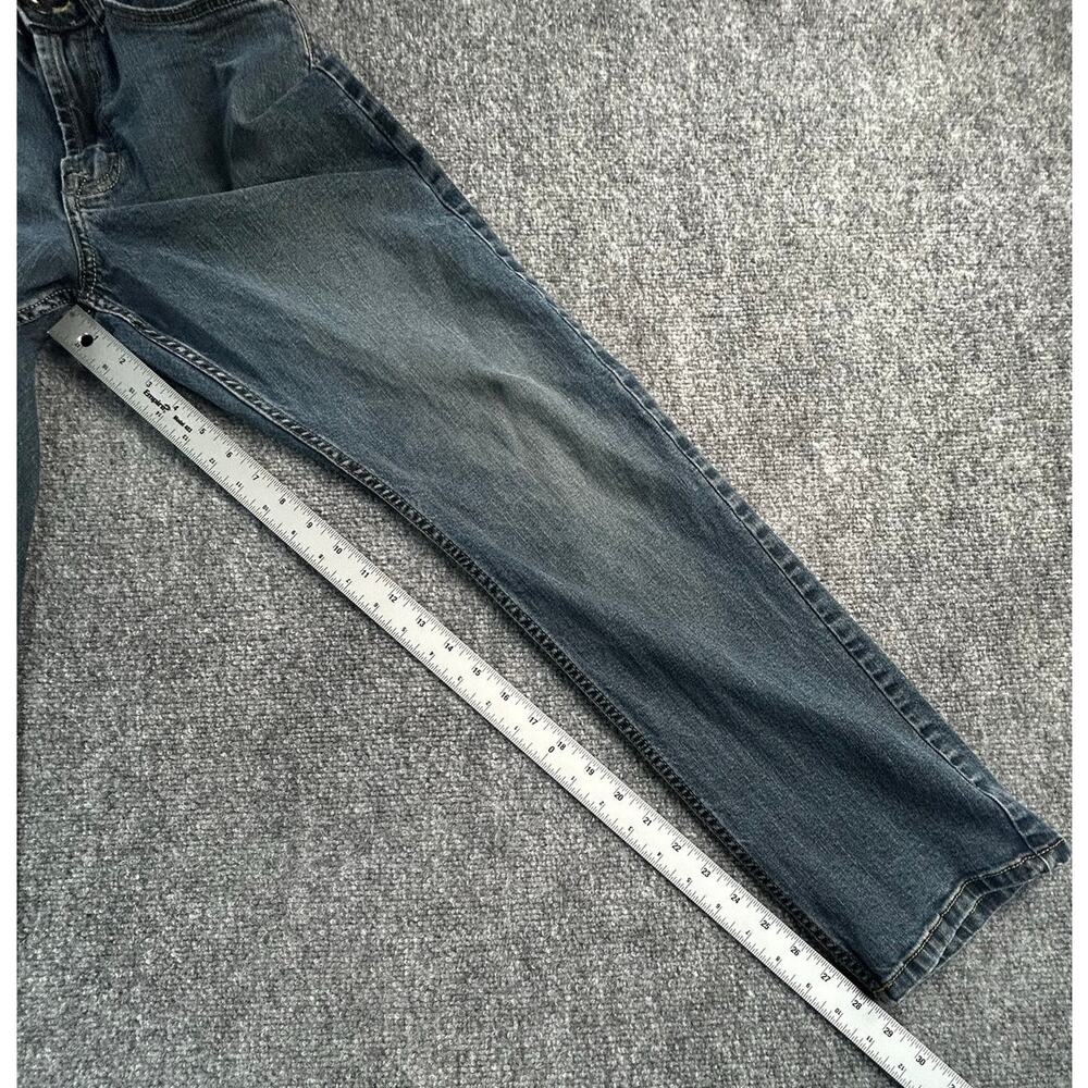 Wrangler Athletic Fit Jeans Men's 28x30 Dark Wash Stretch Straight Leg Denim - Picture 7 of 8
